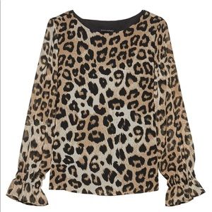 Banana Republic animal print blouse
